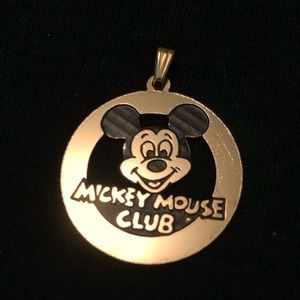 Gold Vermeil Mickey Mouse Club Pendant (Disney)